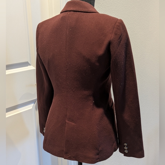 EUC Premise STUDIO Women's Dark Brown Blazer size 6 - Picture 2 of 3